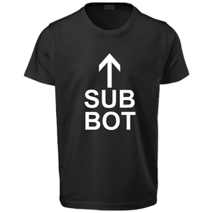 Open image in slideshow, Sub Bot White Text T-Shirt
