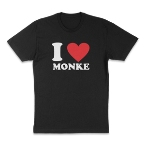 Open image in slideshow, I Heart Monke T-Shirt
