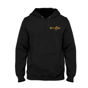 Open image in slideshow, OnlyGas Gold Embroidery Hoodie
