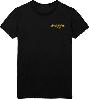 Open image in slideshow, OnlyGas Gold Embroidery T-Shirt
