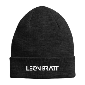 Open image in slideshow, Leon Bratt Embroidered Cuff Beanie
