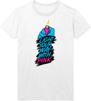 Open image in slideshow, Light Your Way With Pink T-Shirt
