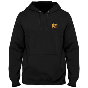 Open image in slideshow, Squishy Gold Thread Embroidered Logo Hoodie
