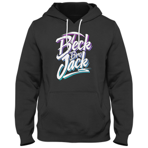 Open image in slideshow, BeckBroJack Space Text Hoodie
