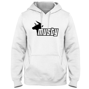 Open image in slideshow, A Musty Cow White Hoodie
