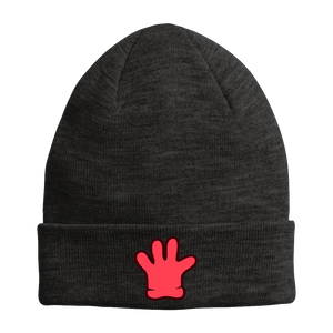 Open image in slideshow, towdan Red &quot;Glove&quot; Embroidered Beanie
