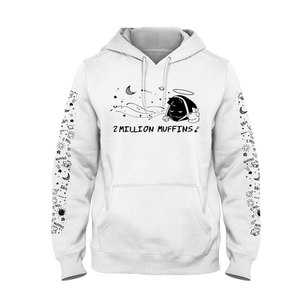 Open image in slideshow, 2 Million Muffins White Hoodie
