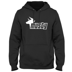 Open image in slideshow, A Musty Cow Black Hoodie
