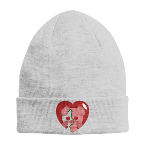 Open image in slideshow, Piggaton Heart Embroidered Beanie
