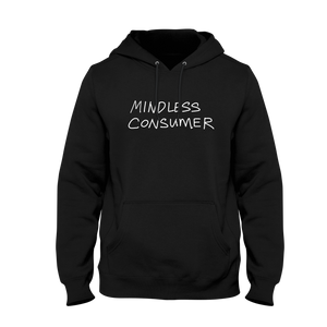 Open image in slideshow, Mindless Consumer Black Hoodie
