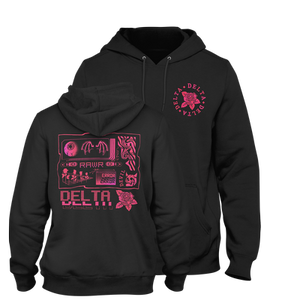 Open image in slideshow, Rose Double Sided Hoodie
