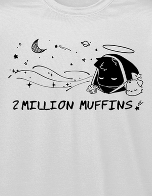 2 Million Muffins White Long Sleeve T-Shirt