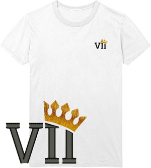 Open image in slideshow, VII Crown Embroidered T-Shirt
