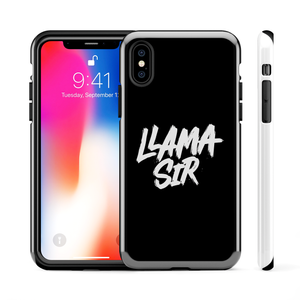 Open image in slideshow, LlamaSir Black Phone Case
