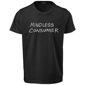 Open image in slideshow, Mindless Consumer Black T-Shirt
