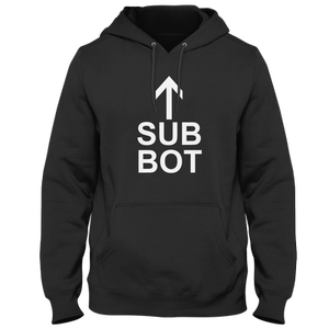 Open image in slideshow, Sub Bot White Text Hoodie
