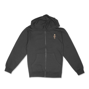 Open image in slideshow, Embroidered Zip-Up Hoodie
