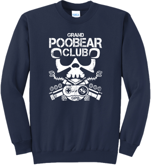 Open image in slideshow, GrandPooBear Skull Logo Print Crewneck
