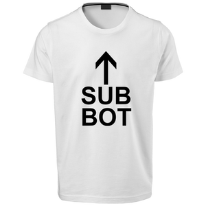 Open image in slideshow, Sub Bot Black Text T-Shirt
