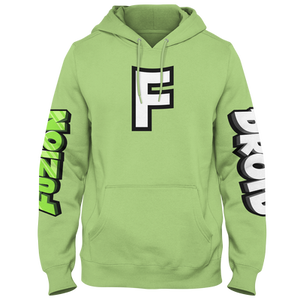 Open image in slideshow, FuzionDroid F Logo Sleeveprint Hoodie
