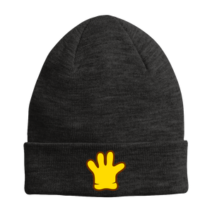 Open image in slideshow, towdan Gold &quot;Glove&quot; Embroidered Beanie
